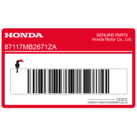 HONDA Sticker/Decal/Emblem 87117MB2671ZA