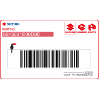 SUZUKI Right Frame Cover RF900R Tape Set, Right Side 68130-31E00-D9E