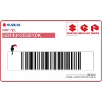 SUZUKI Adesivo carenatura anteriore 68140-42E00-Y0K