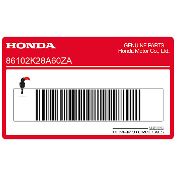 Side fairing HONDA logo decal
