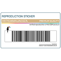 Reproductie van Honda HONDA Tanksticker, Linkerkant X87604MAJA00ZA