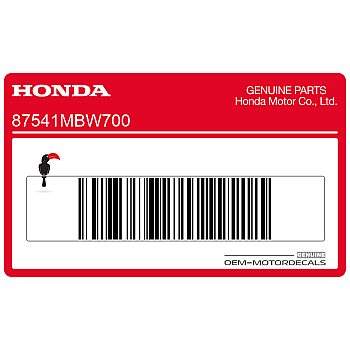 Lower fairing oil capacity label, right side