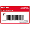 Pegatina de precaución CBR600RR