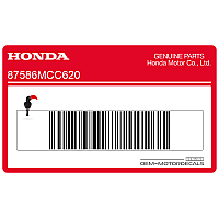 HONDA Etiqueta de advertencia para depósito de combustible, francés 87586-MCC-620