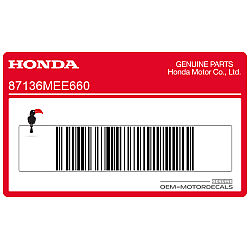 Fuel hose caution label