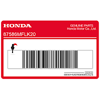 HONDA Adesivo Avvertenza Carburante Premium per Serbatoio Honda CBR600RR 87586-MFL-K20