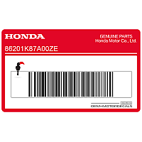 HONDA Fuel tank Honda Wing mark, right side 86201-K87-A00ZE
