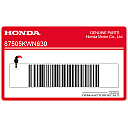 Bandeninformatie sticker, linkerkant