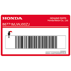 Adesivo posteriore coda carena