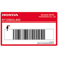 Hose routing caution label