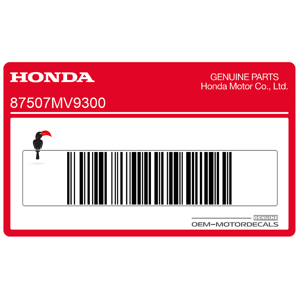Pegatina Honda CBR600F Hurricane precaución cadena OEM 87507MV9300