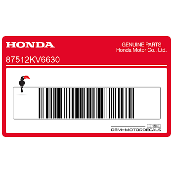 Rear fender loading label