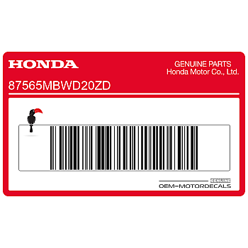 Fuel tank caution label