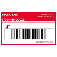 HONDA Caution label 87565-MBV-D70ZB