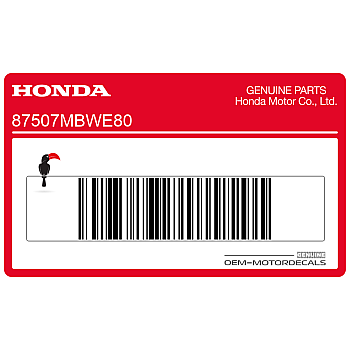 Swingarm drive chain label