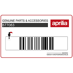 Underfloor SR 50 Aprilia decal, right side
