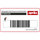 Aprilia SR MOTARD 50 Spoiler Aufkleber linke Seite OEM 2H002028