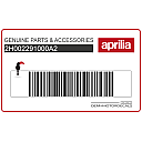 Linker unterer Verkleidungsaufkleber Aprilia SR, linke Seite
