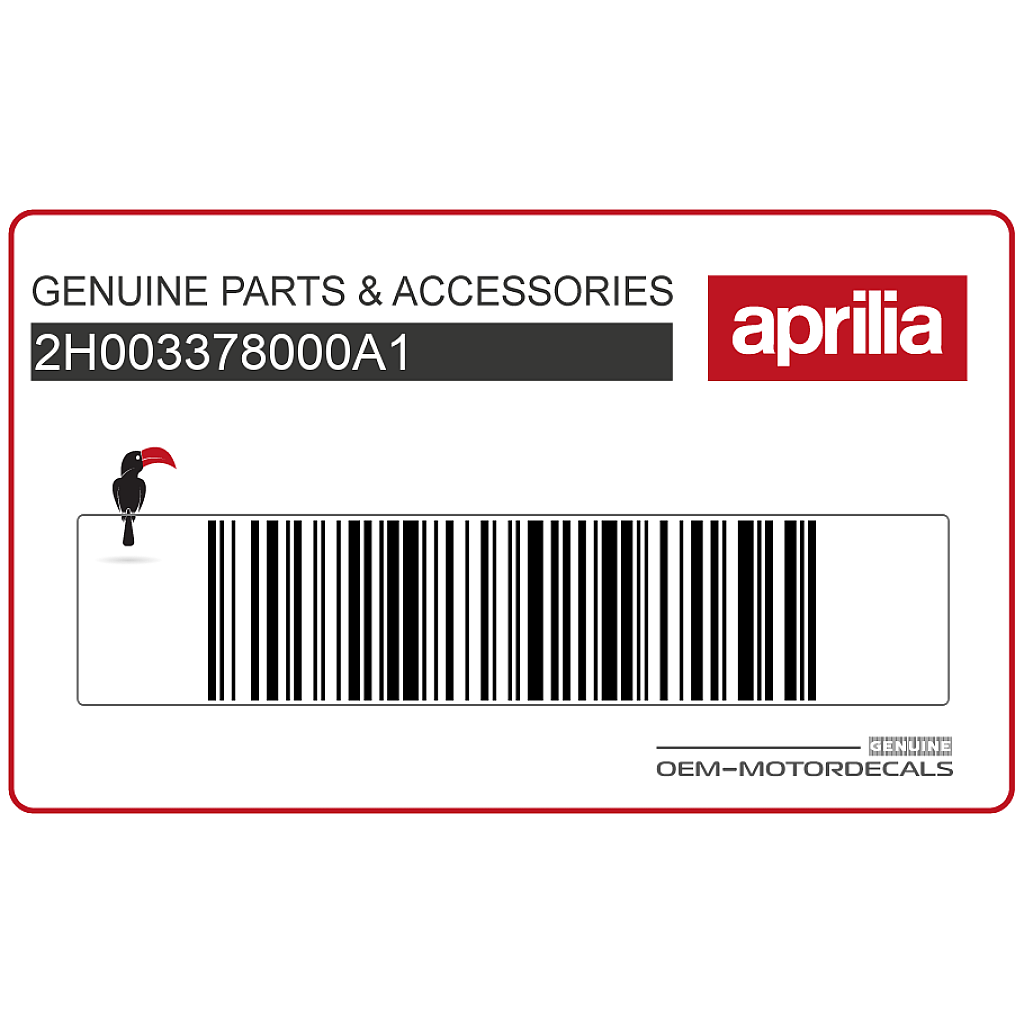Aprilia SR MOTARD 125 Rechter 3V-tech 125 Aufkleber Rechte Seite OEM 2H003378000A1
