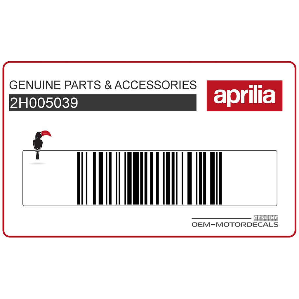 Aprilia SR Motard 125 Seitenverkleidungsaufkleber 