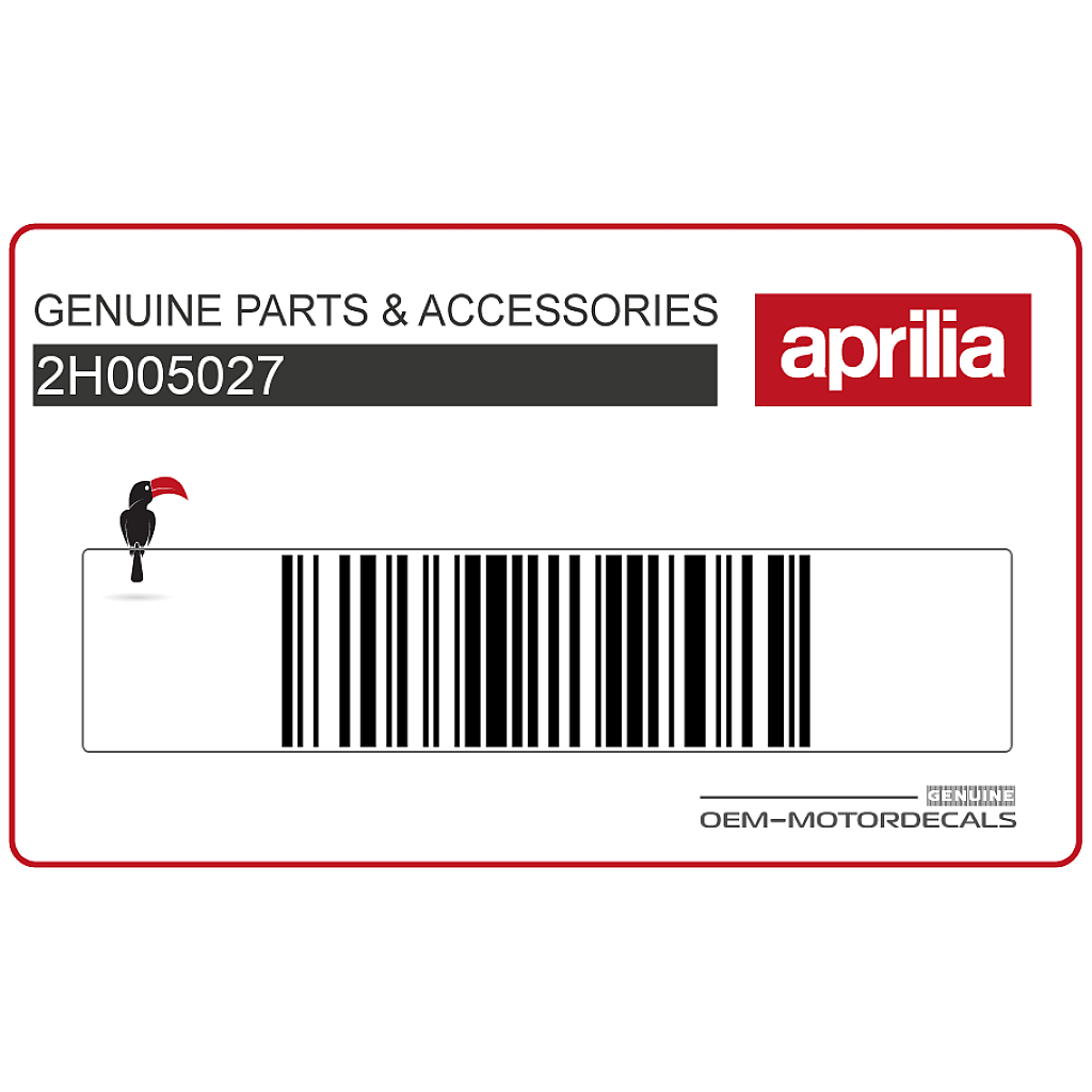 Aprilia SR Motard 125 Unterverkleidung 3VTECH Aufkleber rechte Seite OEM 2H005027