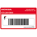 Autocollant de mise en garde accessoire, côté gauche