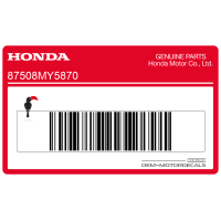 HONDA Autocollant d'avertissement de tendeur de chaîne, côté gauche 87508-MY5-870