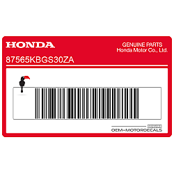 Frame caution label