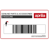 APRILIA Adesivo carenatura posteriore SR 50, lato destro 2H000286