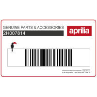 APRILIA Górna prawa naklejka na owiewkę, prawa strona 2H007814