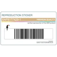 APRILIA Zijpaneel sticker, rechterkant XAP8177429-1