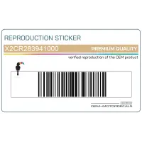 YAMAHA Adhesivo R1 carenado lateral medio derecho X2CR283941000