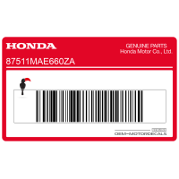 HONDA Helmhouder HELM HOLDER sticker 87511-MAE-660ZA