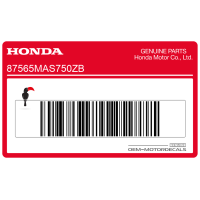 HONDA Naklejka ostrzegawcza na ramę 87565-MAS-750ZB