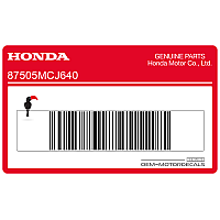HONDA Swingarm Tire Information Label 87505-MCJ-640