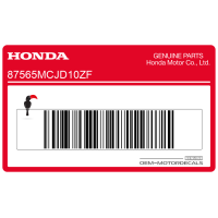 HONDA Pegatina de advertencia Honda CBR900RR 87565-MCJ-D10ZF
