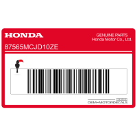 HONDA Etiqueta de advertencia 87565-MCJ-D10ZE