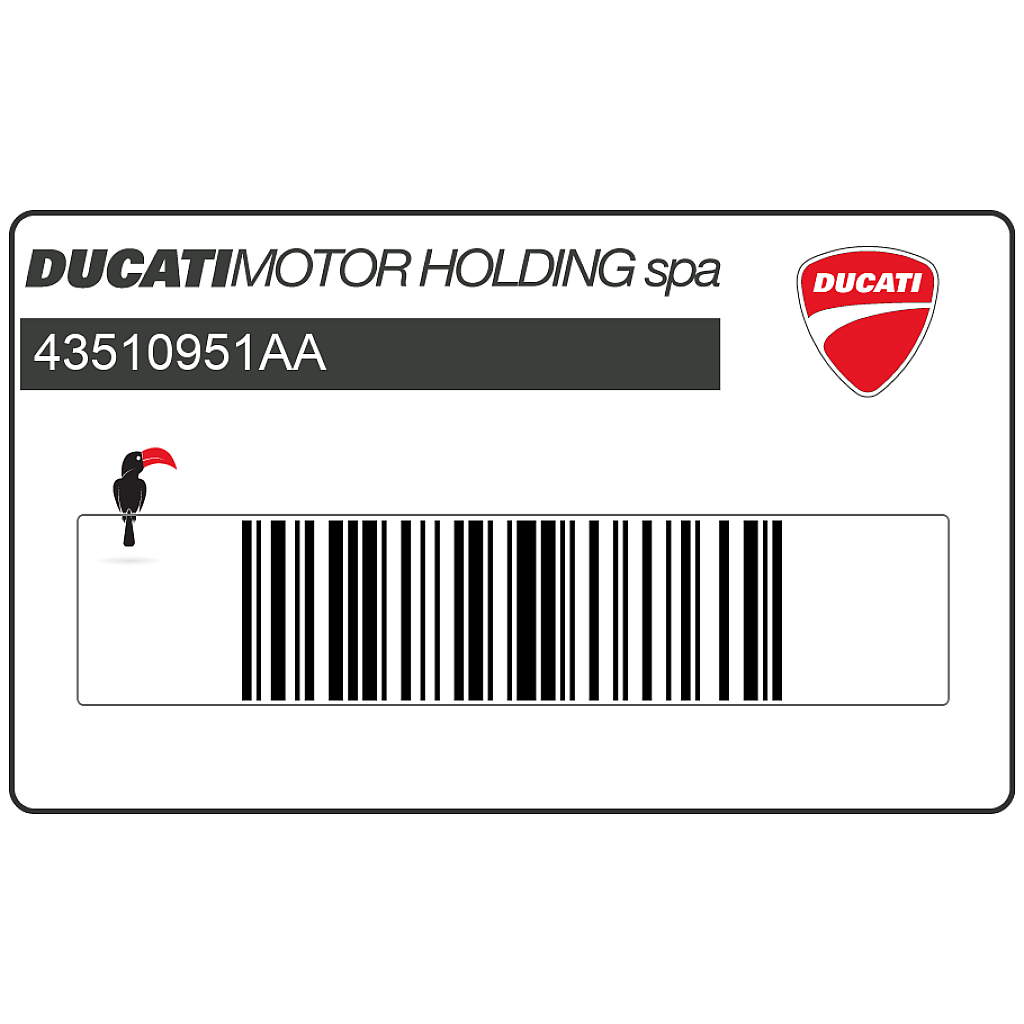 Emblema DUCATI depósito combustible Ducati Monster 620 OEM 43510951AA
