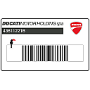 Autocollant de réservoir DUCATI MONSTER 620 DARK