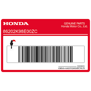 Emblème Honda Wing pour carénage côté gauche