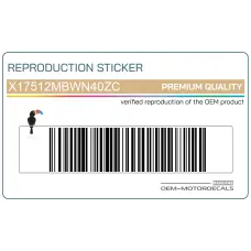 Emblemat zbiornika paliwa CBR Hurricane, lewa strona Emblemat zbiornika paliwa CBR Hurricane, lewa strona