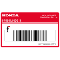 HONDA Etichetta di avvertenza per sistema frenante combinato 87591-MN5-611