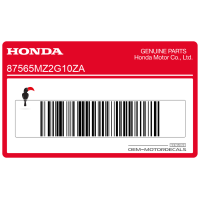 HONDA Pegatina de advertencia 87565-MZ2-G10ZA