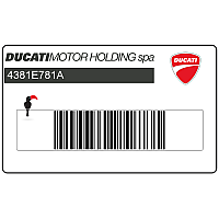 DUCATI Side fairing Ducati Corse graphic, right side 4381E781A
