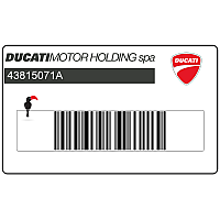 DUCATI Fairing Ducati Corse graphic, left side 43815071A