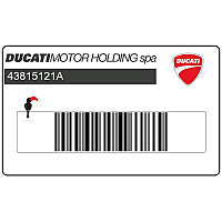 DUCATI Front mudguard Ducati Corse decal, right side 43815121A
