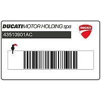 DUCATI Emblema DUCATI para depósito de combustible 43510901AC