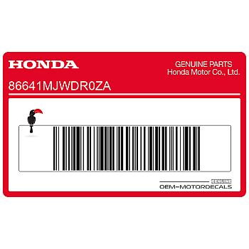 Side cowling decal, right side