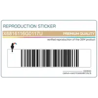 SUZUKI Emblemat,naklejka X6816116G0117U