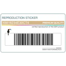 Emblemat GSX-R na pług, prawa strona Emblemat GSX-R na pług, prawa strona